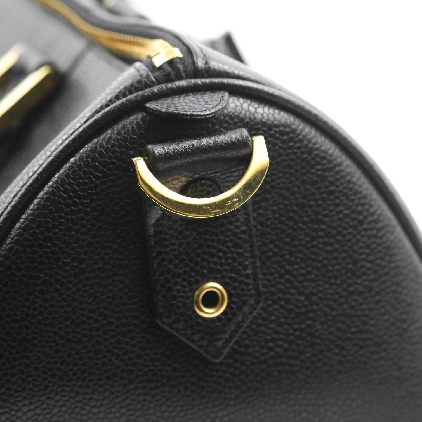 Chanel Vintage Boston Bag Black Caviar Gold Hardware