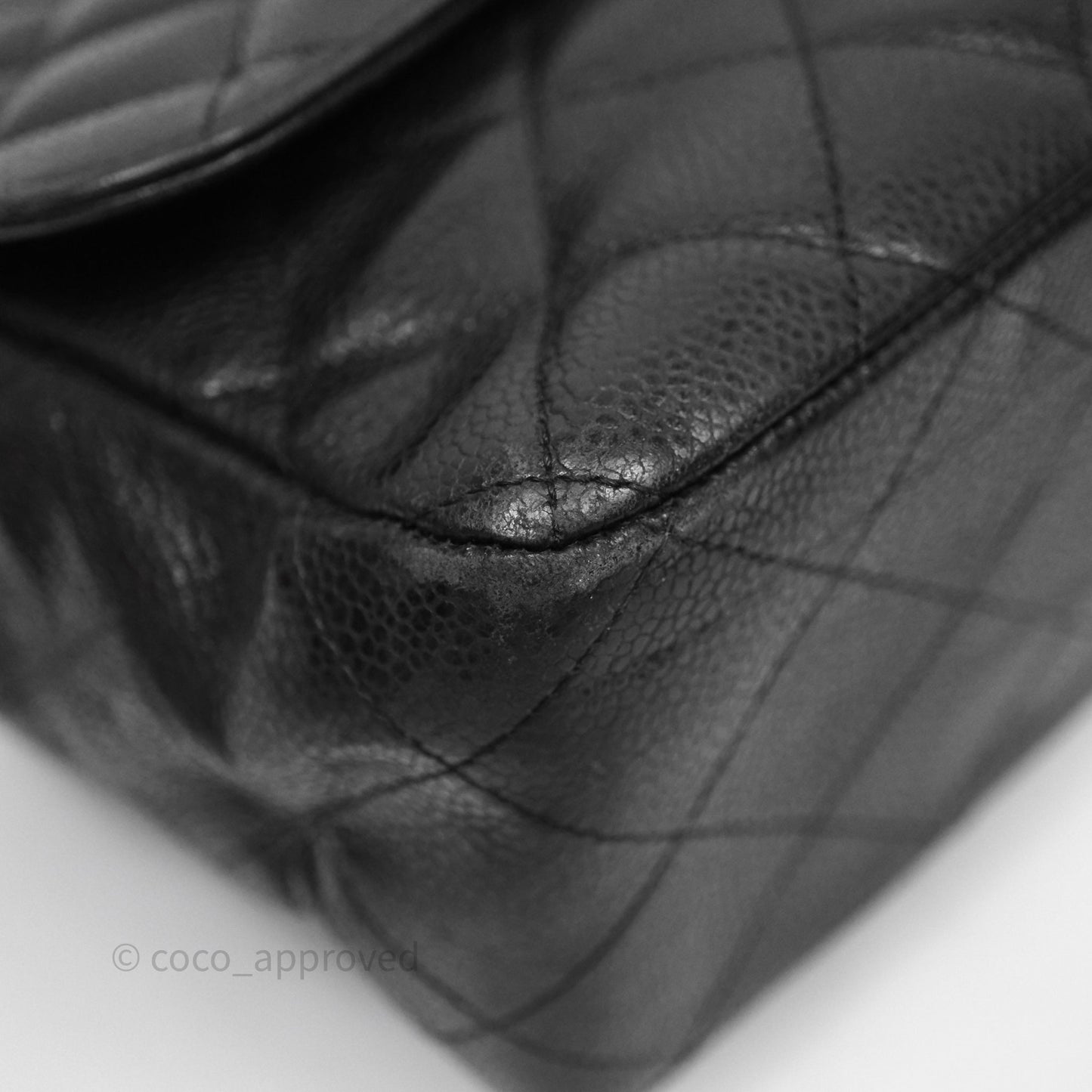 Chanel Jumbo Single Flap Black Caviar Gold Hardware⁣⁣
