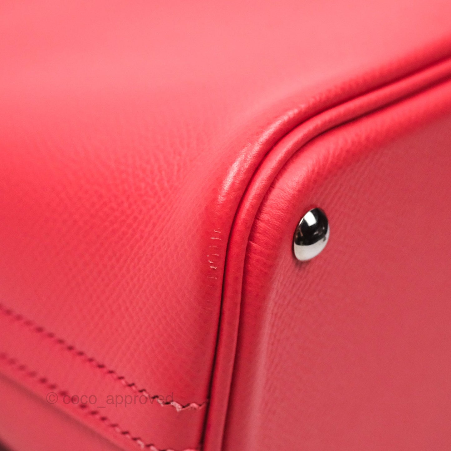Hermès Bolide 27 Rose Jaipur T5 Epsom Palladium Hardware
