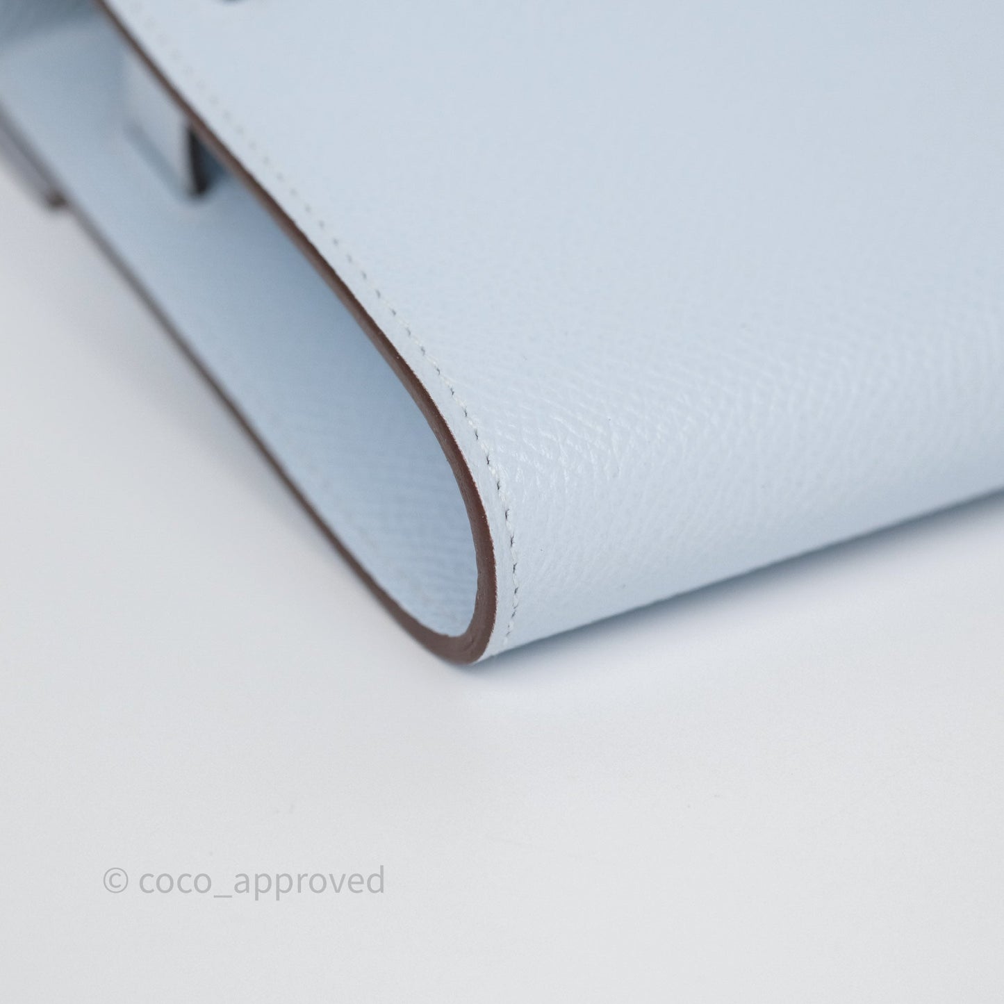 Hermès Kelly To Go Wallet Bleu Brume T0 Epsom Gold Hardware