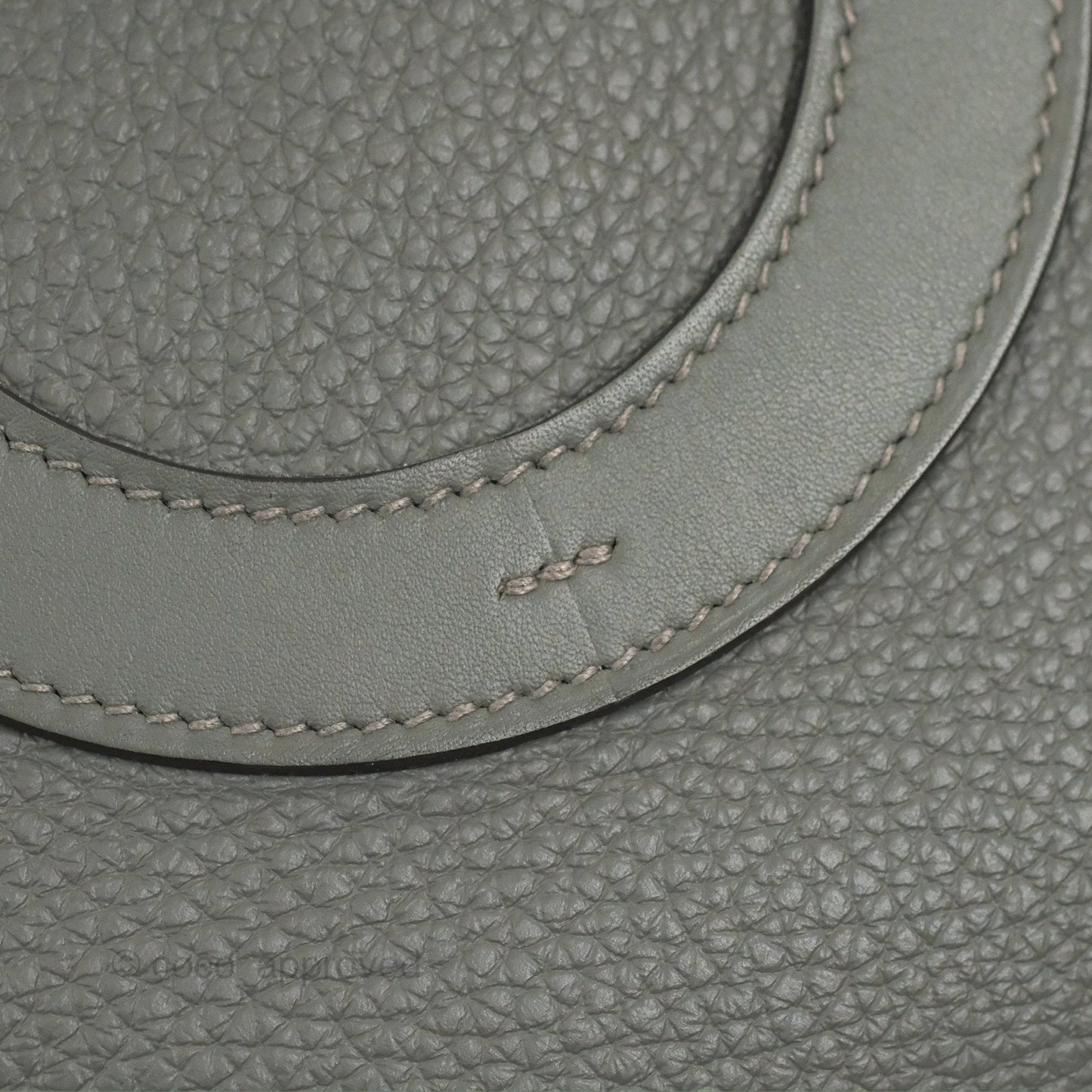 Hermes In-The-Loop 18 Gris Meyer 0L Clemence Gold Hardware