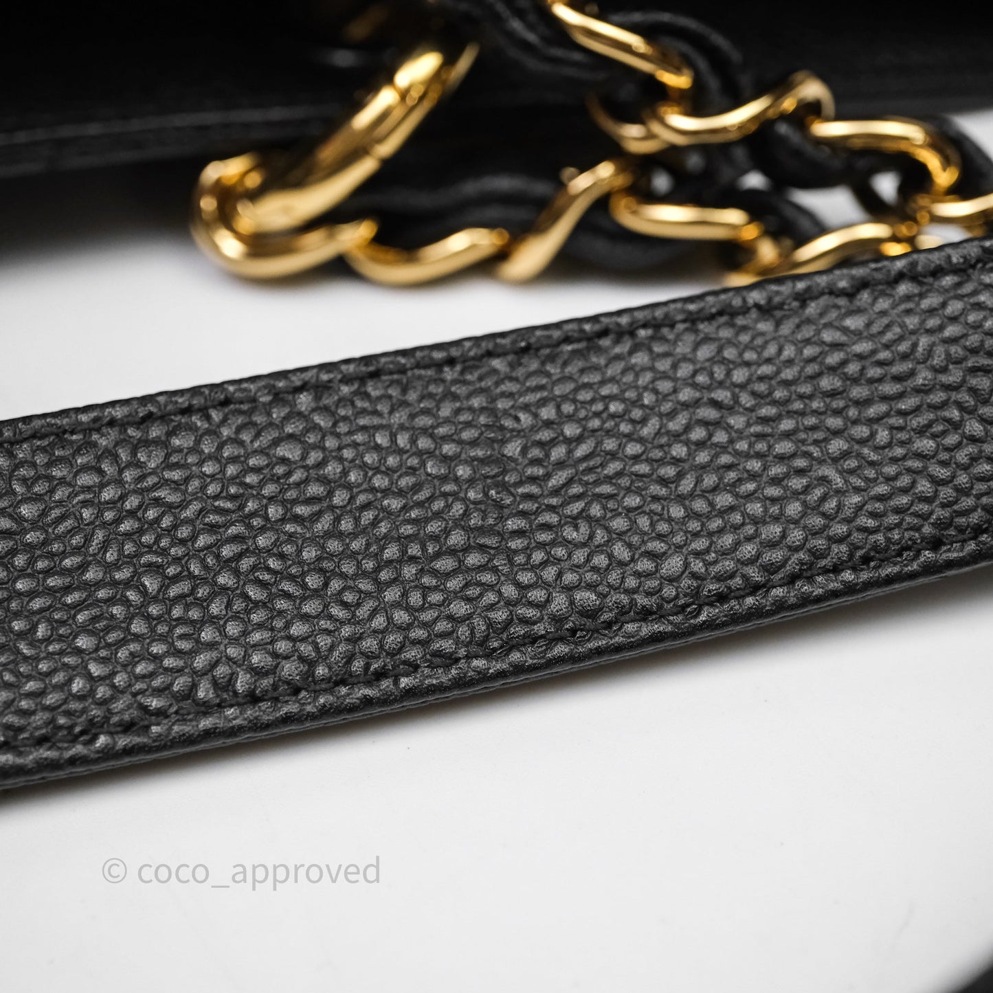 Chanel GST Black Caviar Gold Hardware