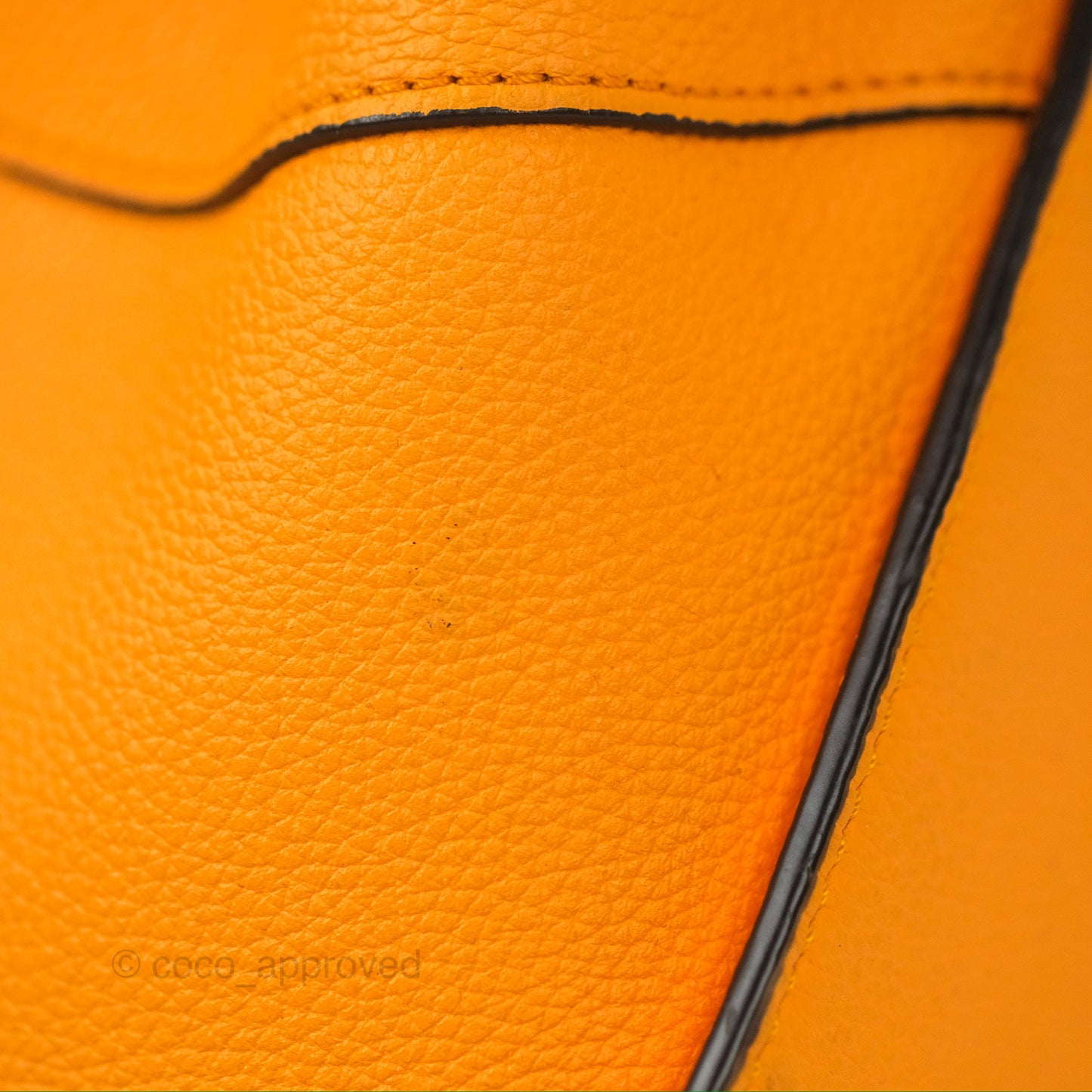 Loewe Mini Hammock Drawstring Orange Calfskin