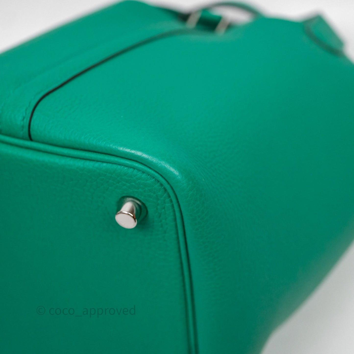 Hermes Picotin 18 Vert Jade O6 Clemence Palladium Hardware
