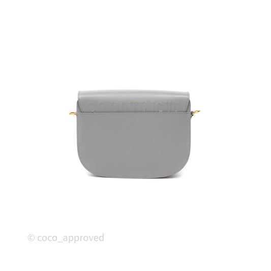 Christian Dior Medium Bobby Flap Grey Box Calfskin