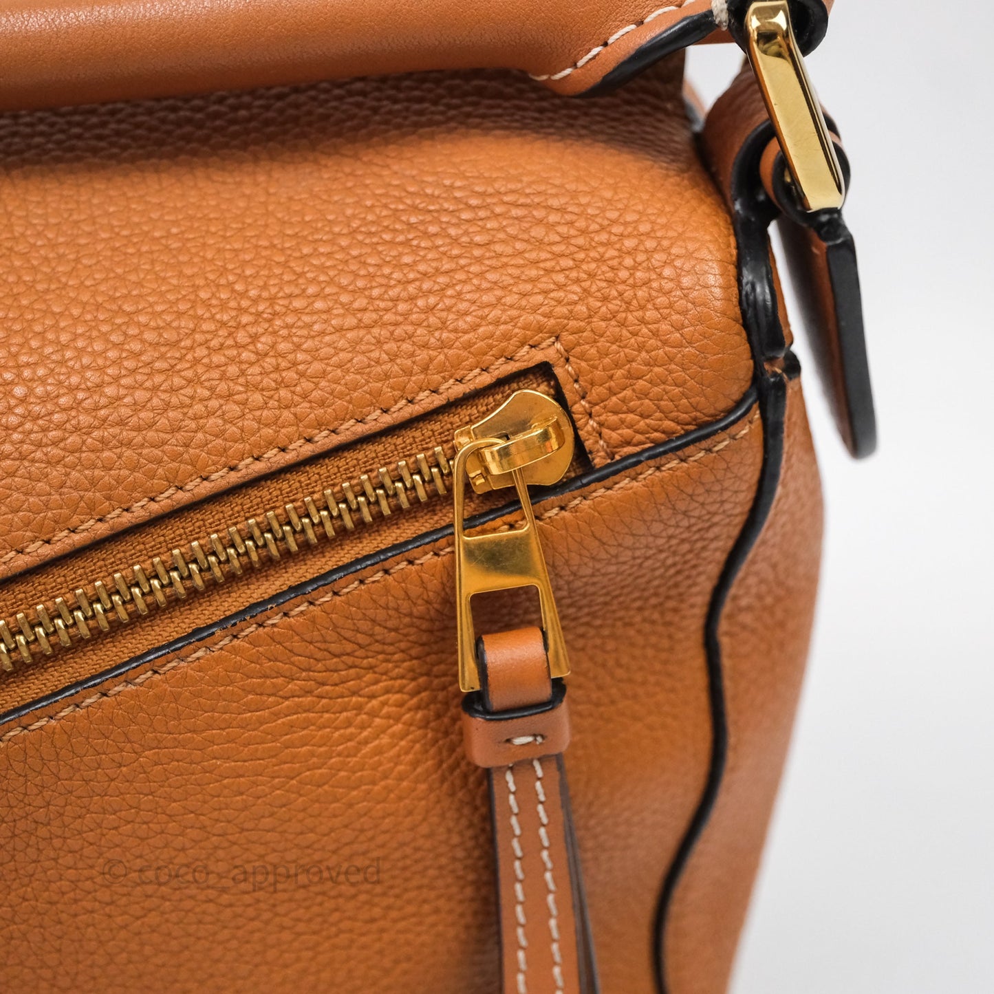 Loewe Small Puzzle Bag Tan Calfskin