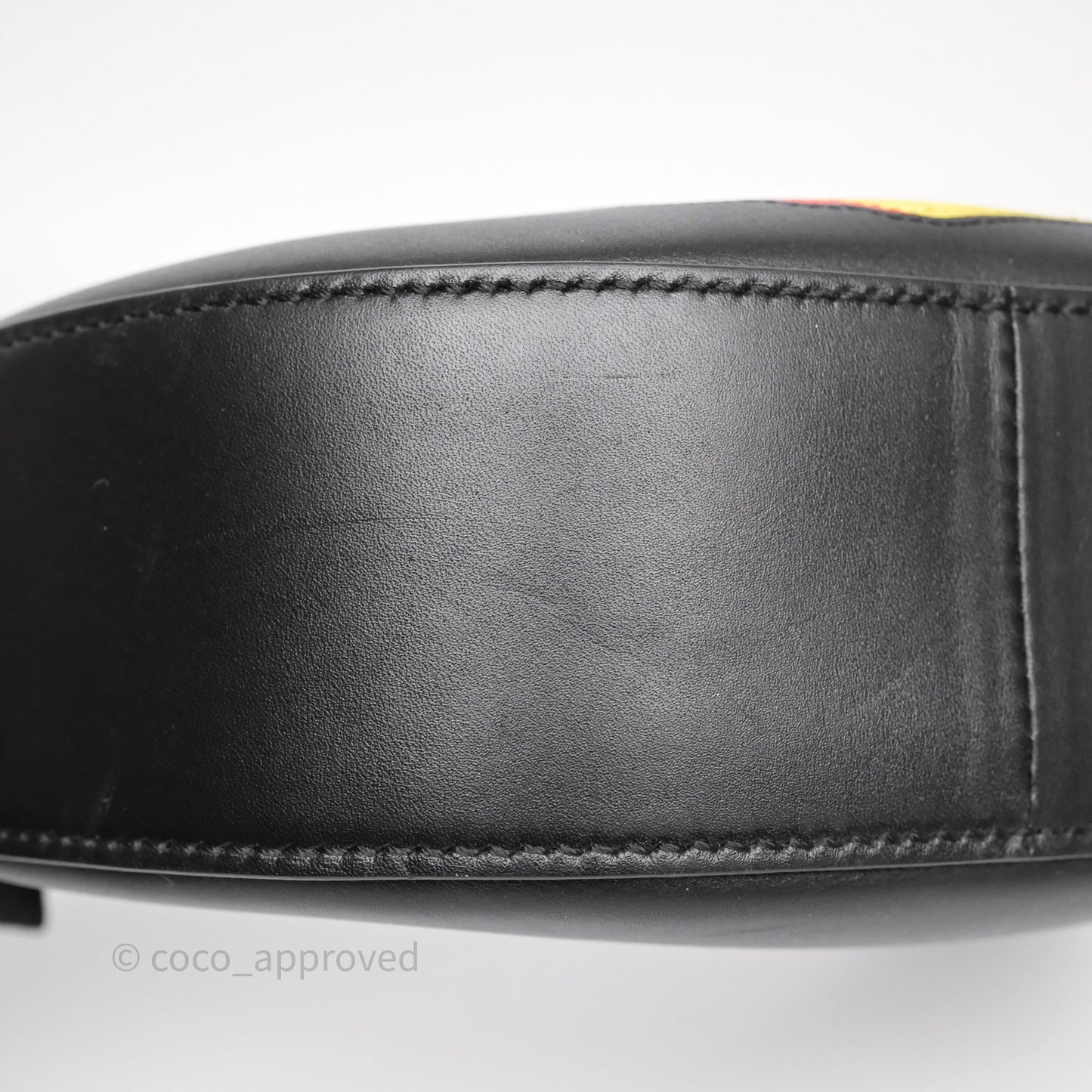 Loewe x Howls Calcifer Luna Shoulder Bag In Black Calfskin
