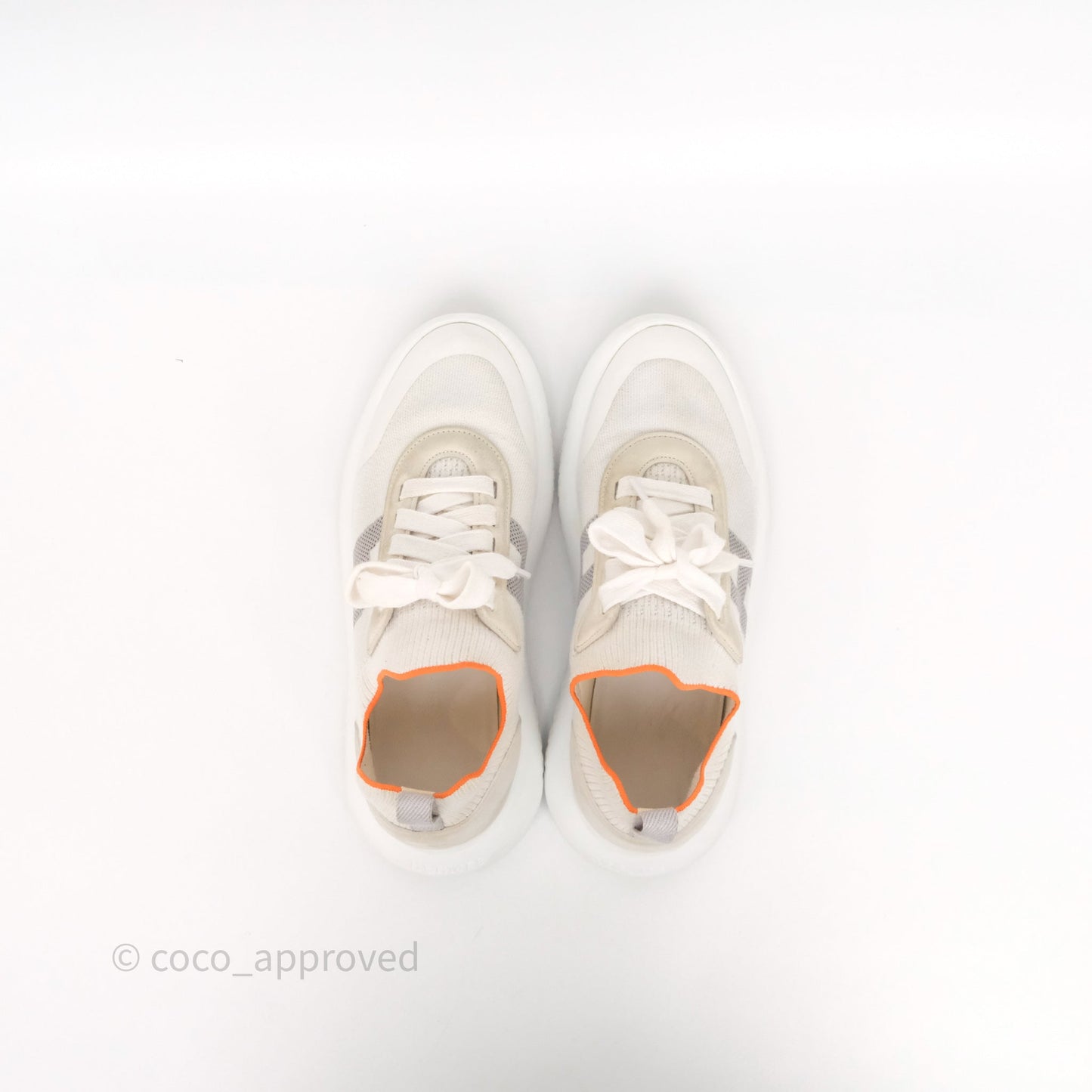 Hermès Crew Sneaker White Size 38