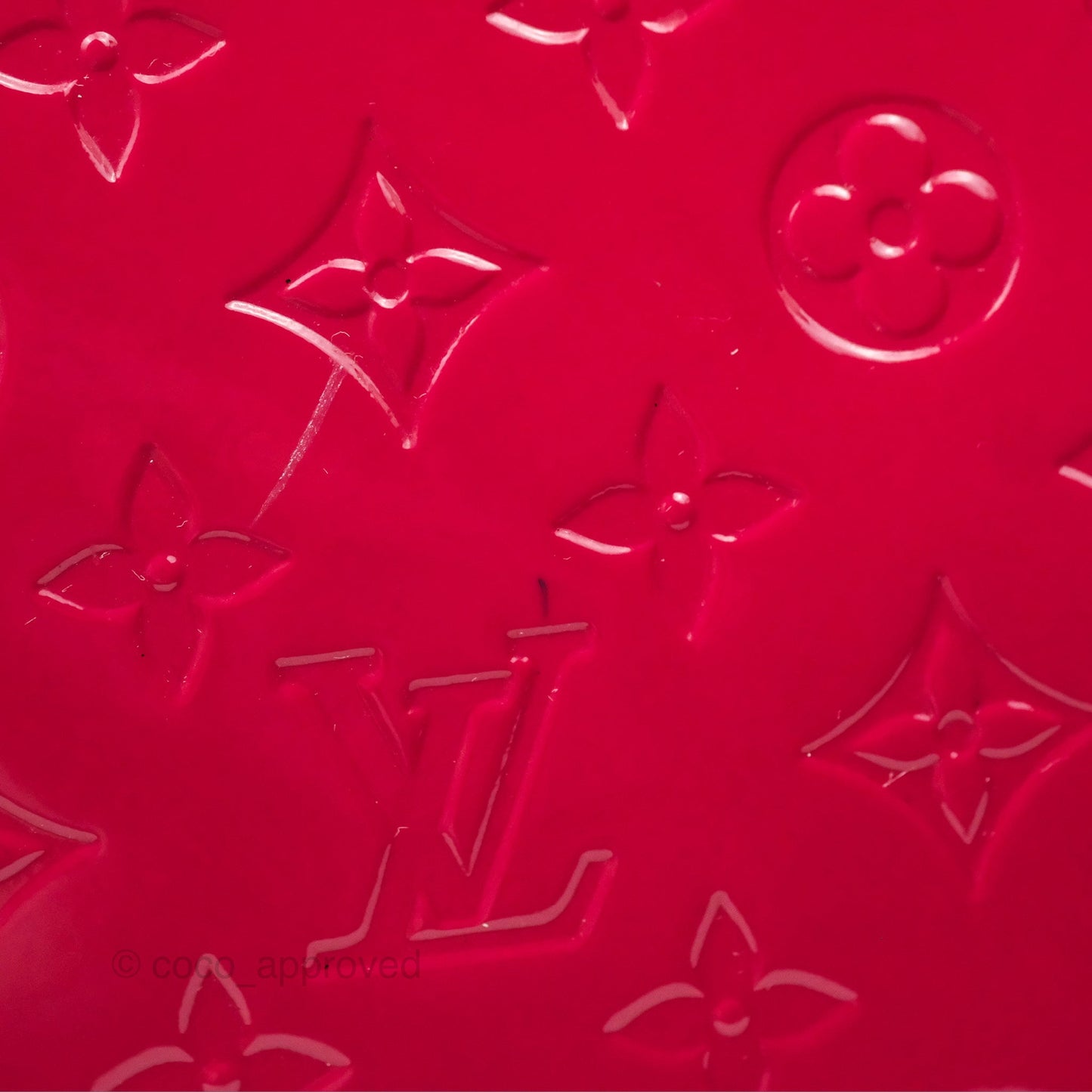 Louis Vuitton Brea MM Red Vernis Patent Monogram