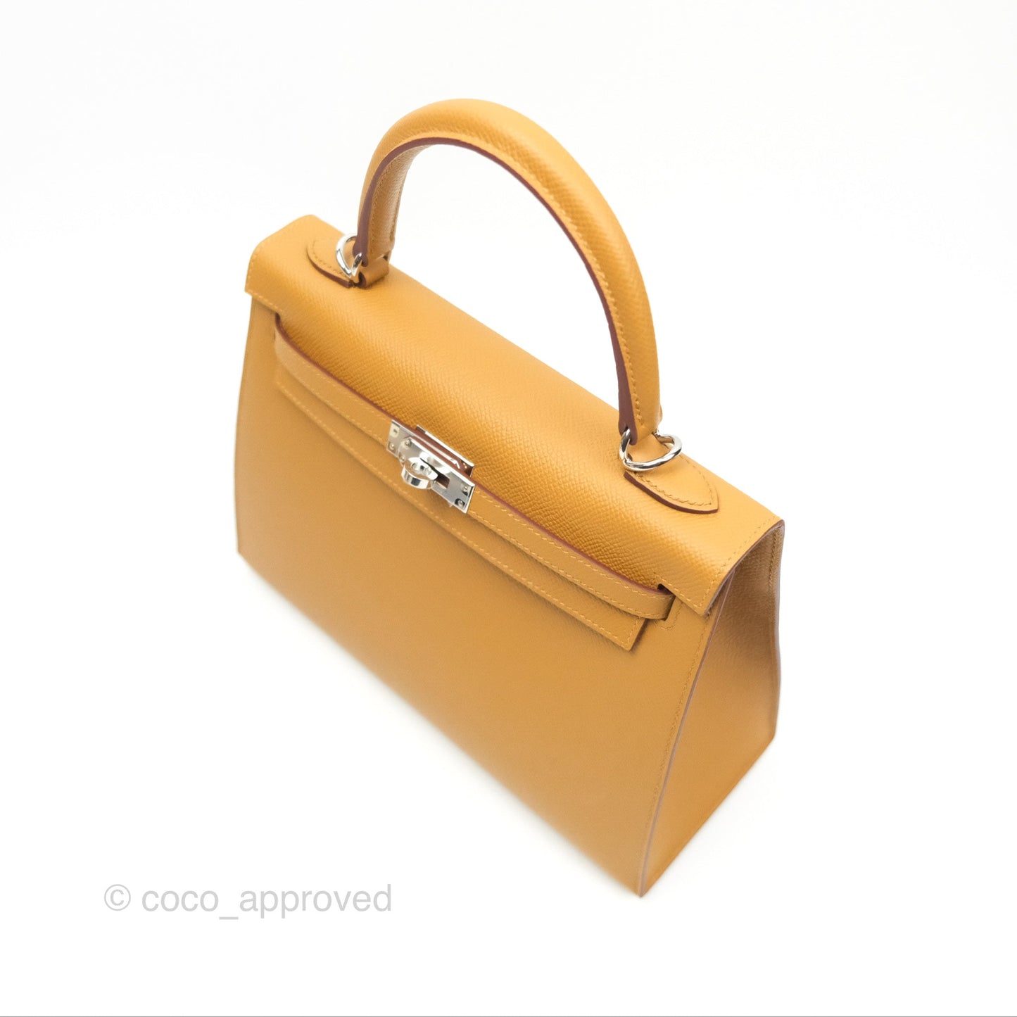 Hermès Sellier Kelly 25 Sesame 2S Epsom Palladium Hardware