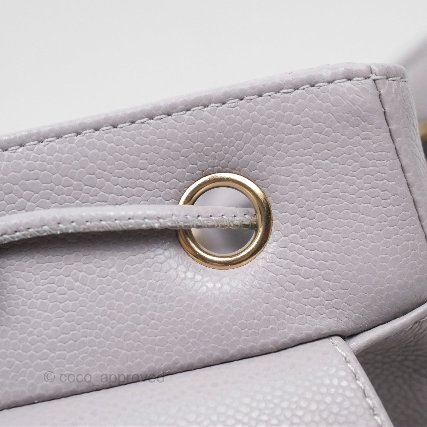 Chanel Mini Business Affinity Backpack Grey Caviar Gold Hardware 22B