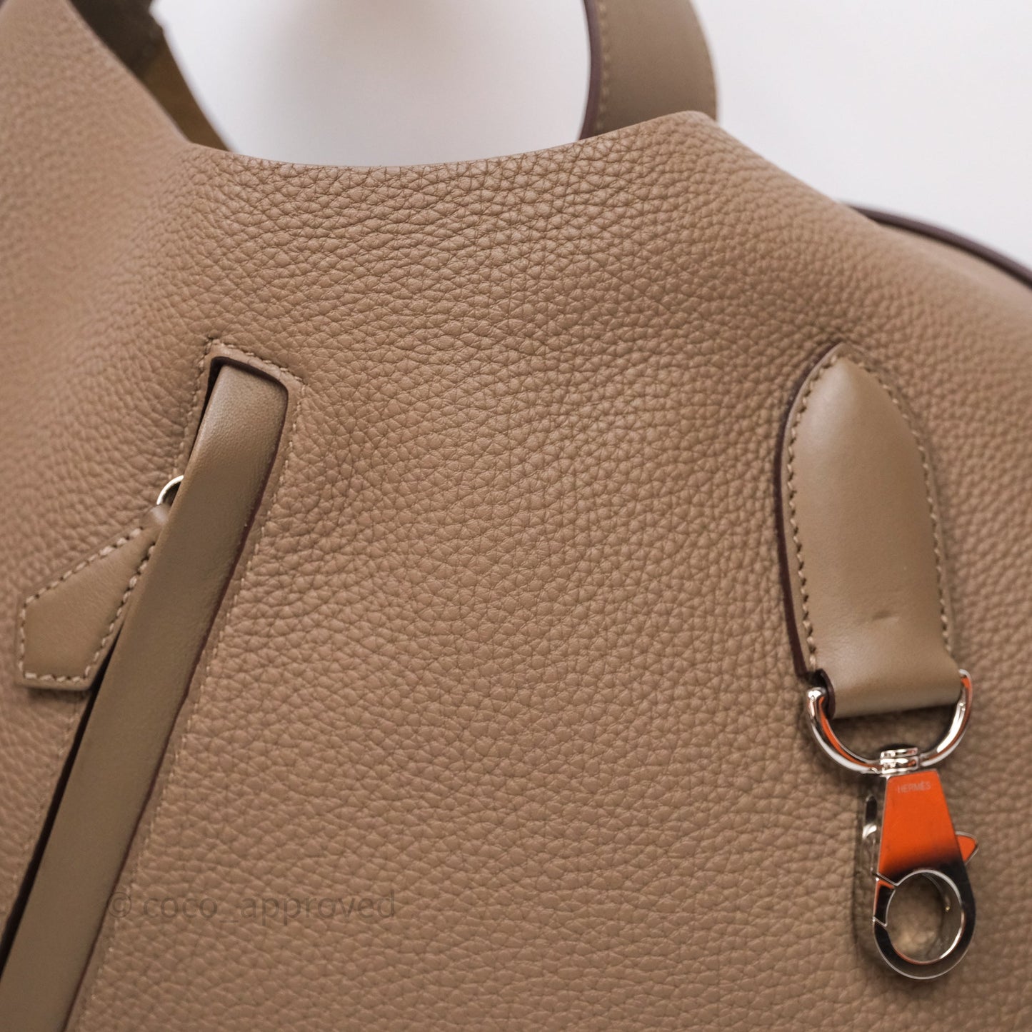 Hermes Arcon Bag Etoupe 18 Togo Palladium Hardware