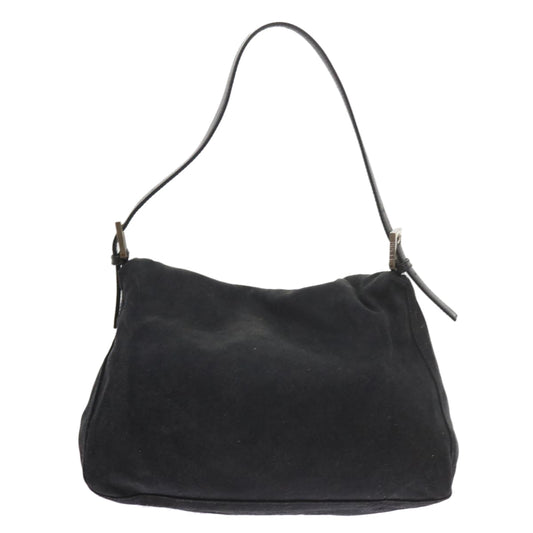 Luxury FendiMamma Baguette Shoulder Bag Nylon Black57792