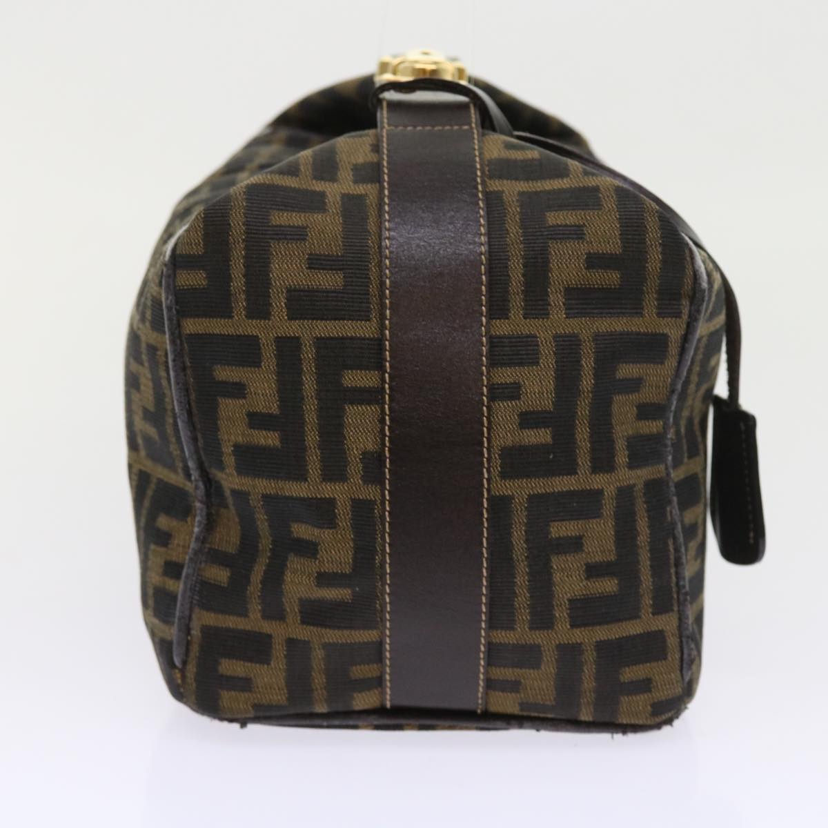 Luxury FendiZucca Canvas Vanity Cosmetic Pouch Black Brown57793