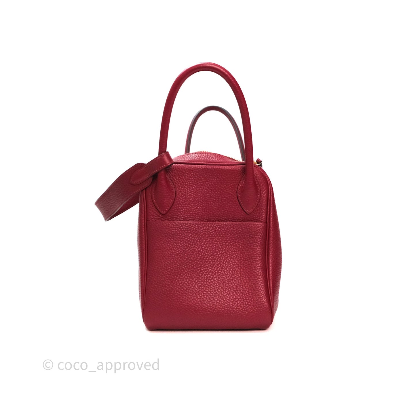 Hermès Lindy 30 Rouge Grenat K1 Clemence Gold Hardware