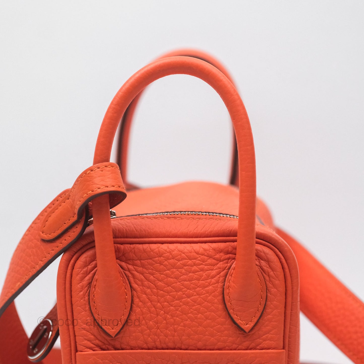 Hermès Mini Lindy 20 Clemence Palladium Hardware