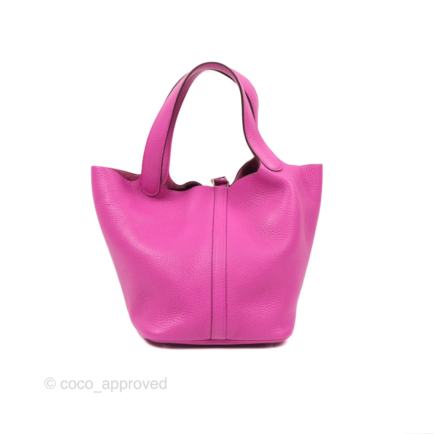 Hermès Picotin 22 Magnolia Clemence Palladium Hardware