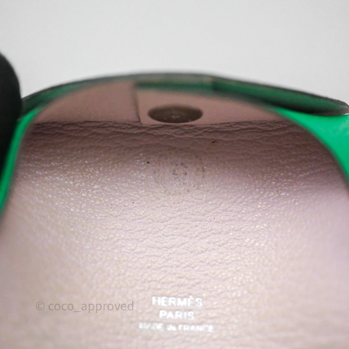 Hermès Bastia Coin Purse Green