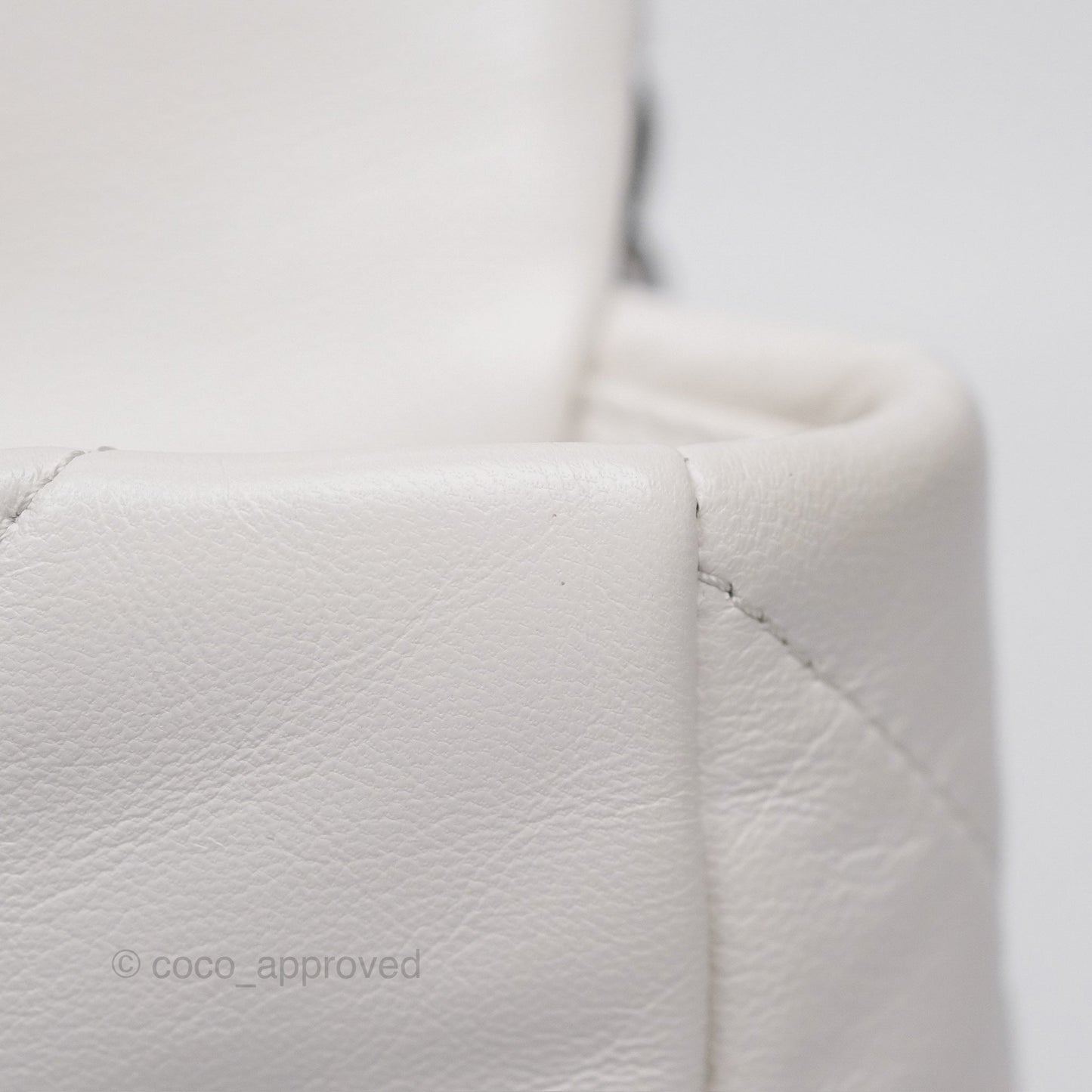 Chanel 19 Small Pearly White Mixed Hardware