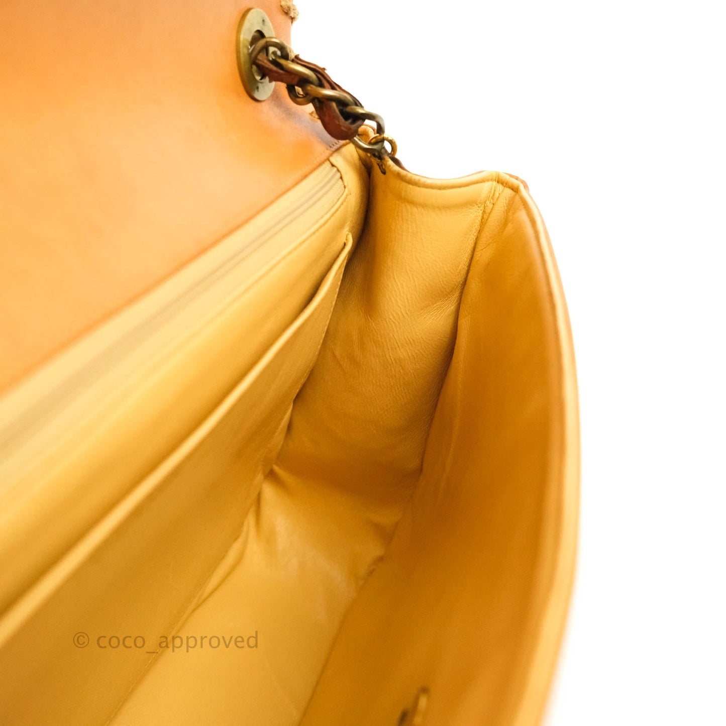 Chanel Embossed Leather XL Jumbo Flap Tan Antique Gold Hardware