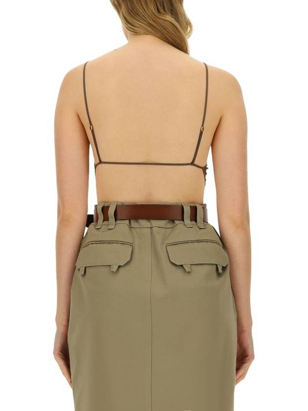 Luxury Saint Laurent Luxury Saint Laurent Georgette Bodysuit