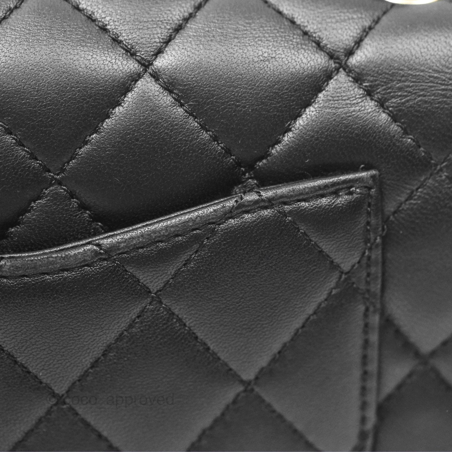 Chanel Ball Crush Mini Rectangular Black Lambskin Gold Hardware 23C