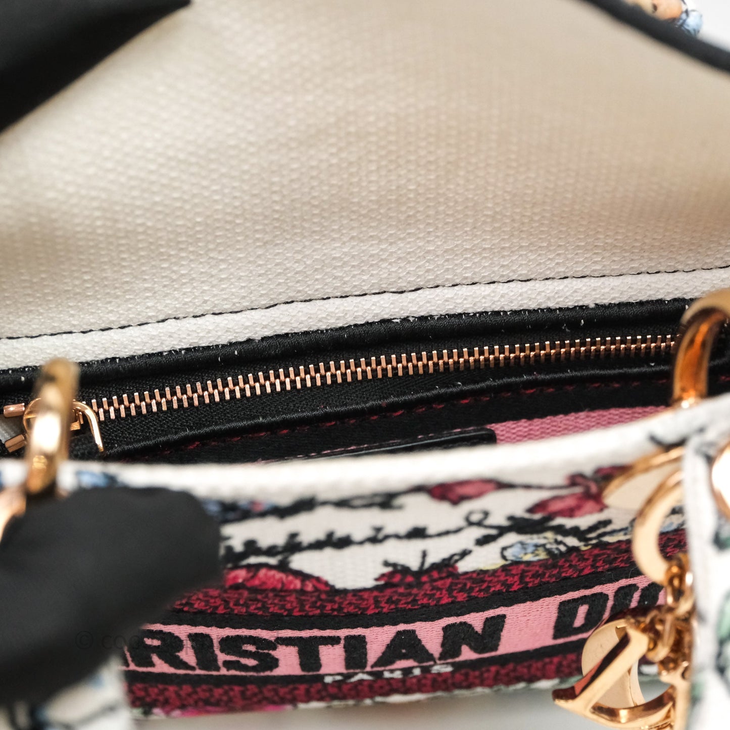 Christian Dior Mini Lady D-Lite Bag Florilegio Embroidered