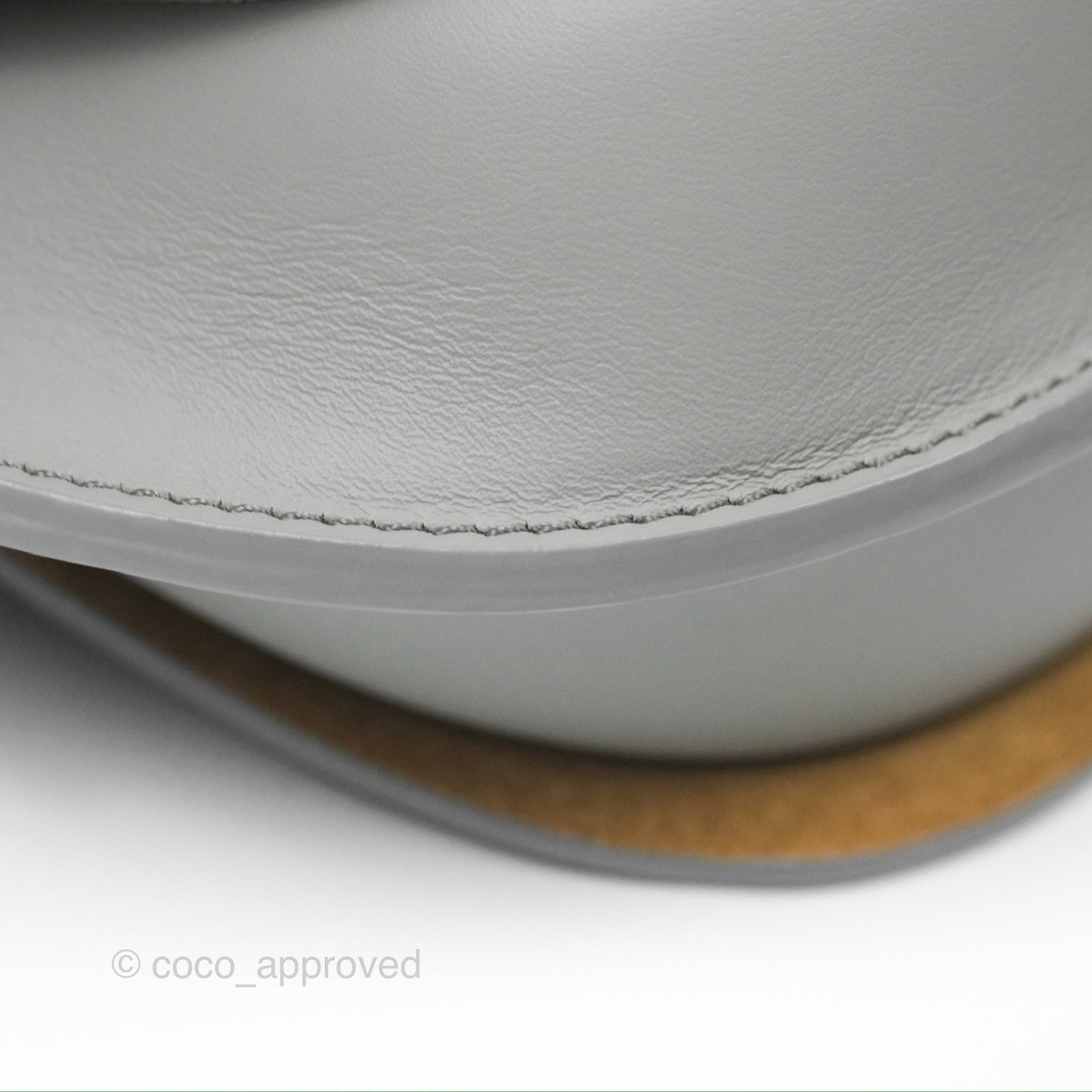 Loewe Mini Gate Dual Bag in Soft Calfskin & Jacquard Strap Light Grey
