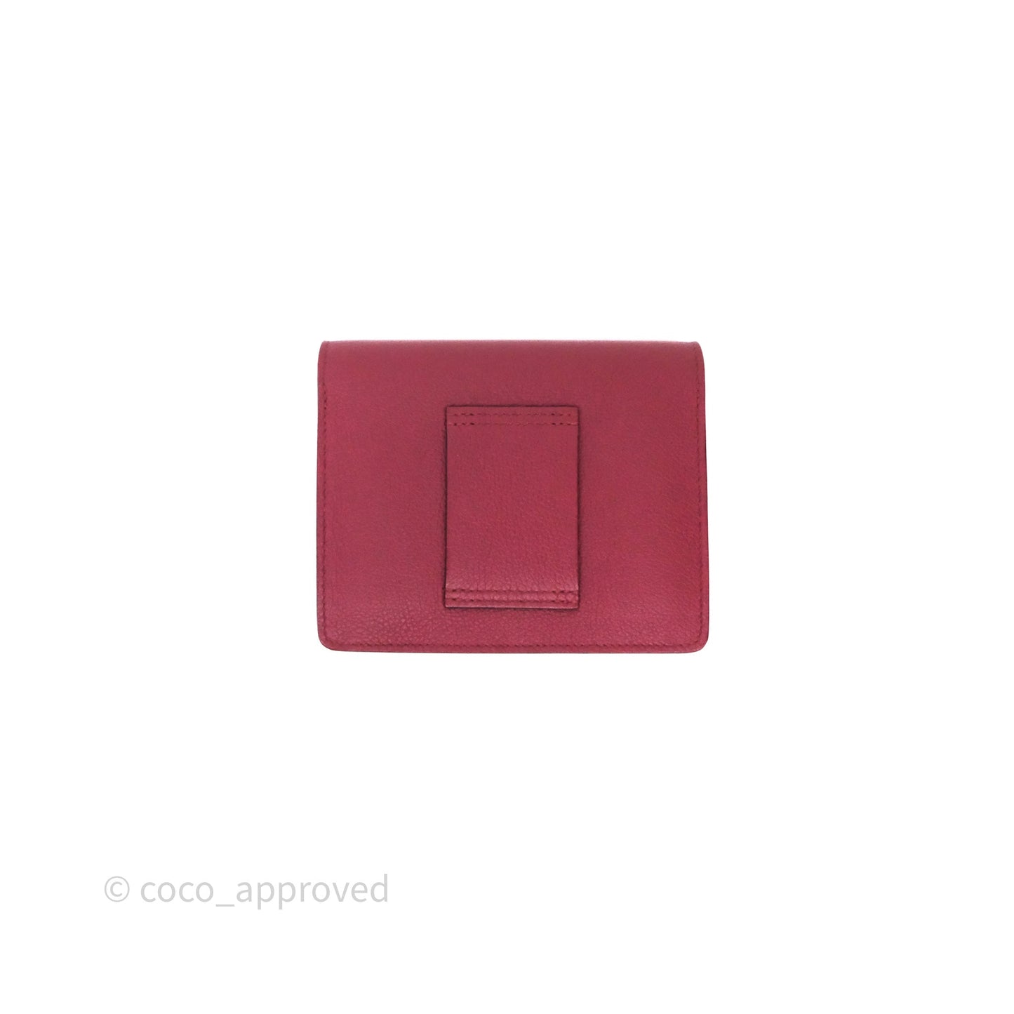 Hermès Roulis Slim Wallet Rouge H 55 Evercolor Palladium Hardware