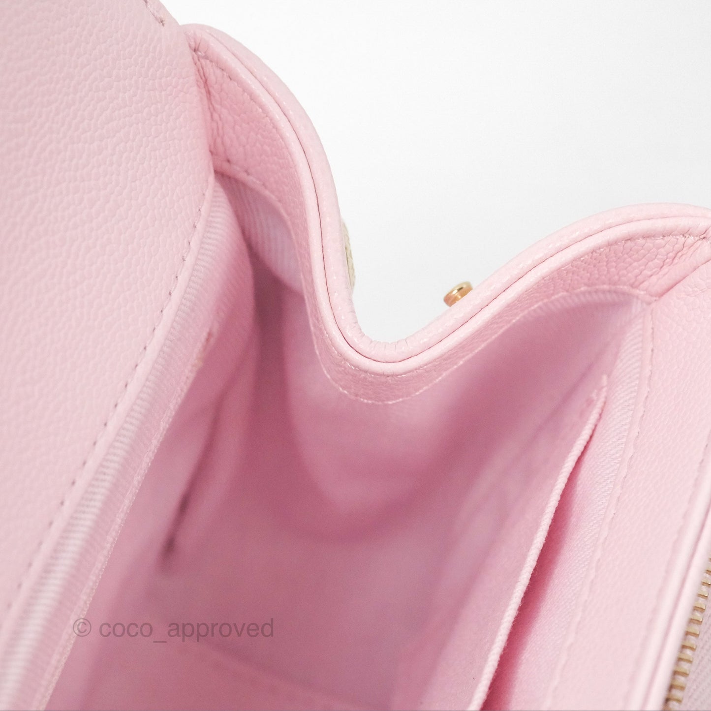Chanel Quilted Small Business Affinity Flap Pink Caviar Gold Hardware