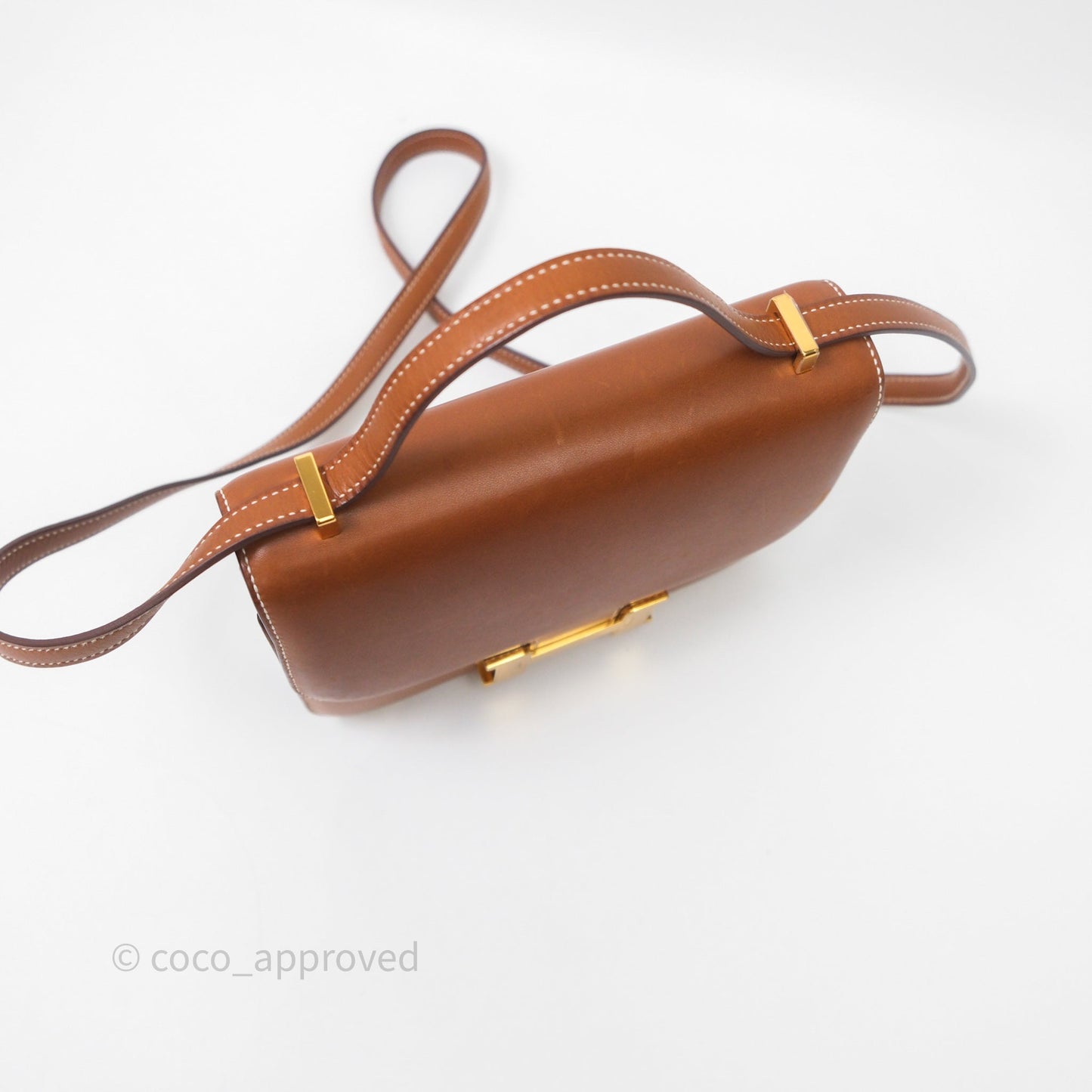 Hermès Constance Mini Smooth Barenia Leather Gold Hardware
