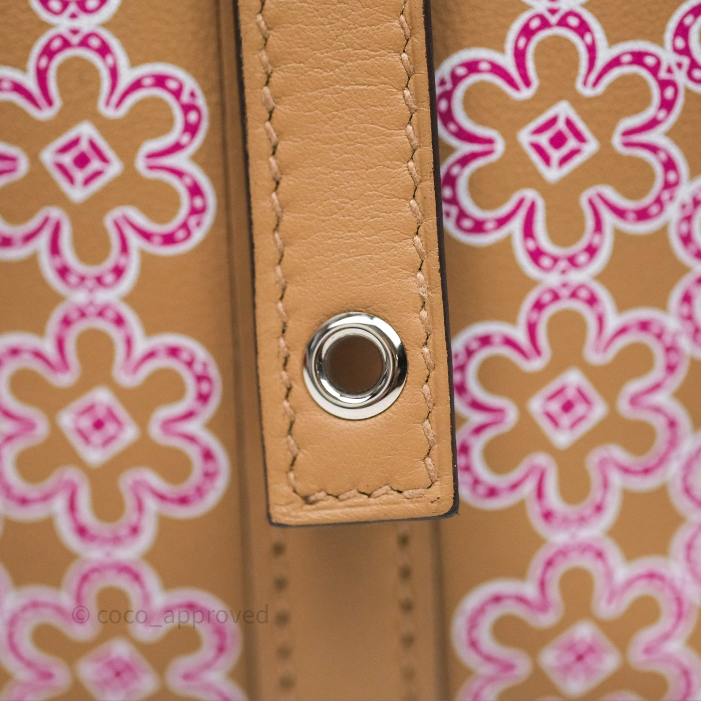Hermès Picotin Lock 18 Lucky Daisy Chai 0M/ Rose 5T Swift Palladium Hardware