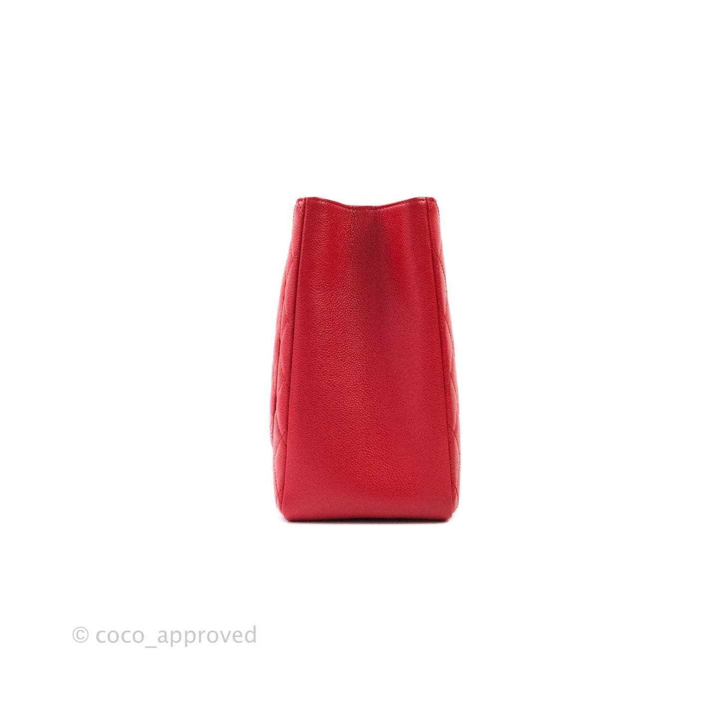 Chanel GST Red Caviar Silver Hardware