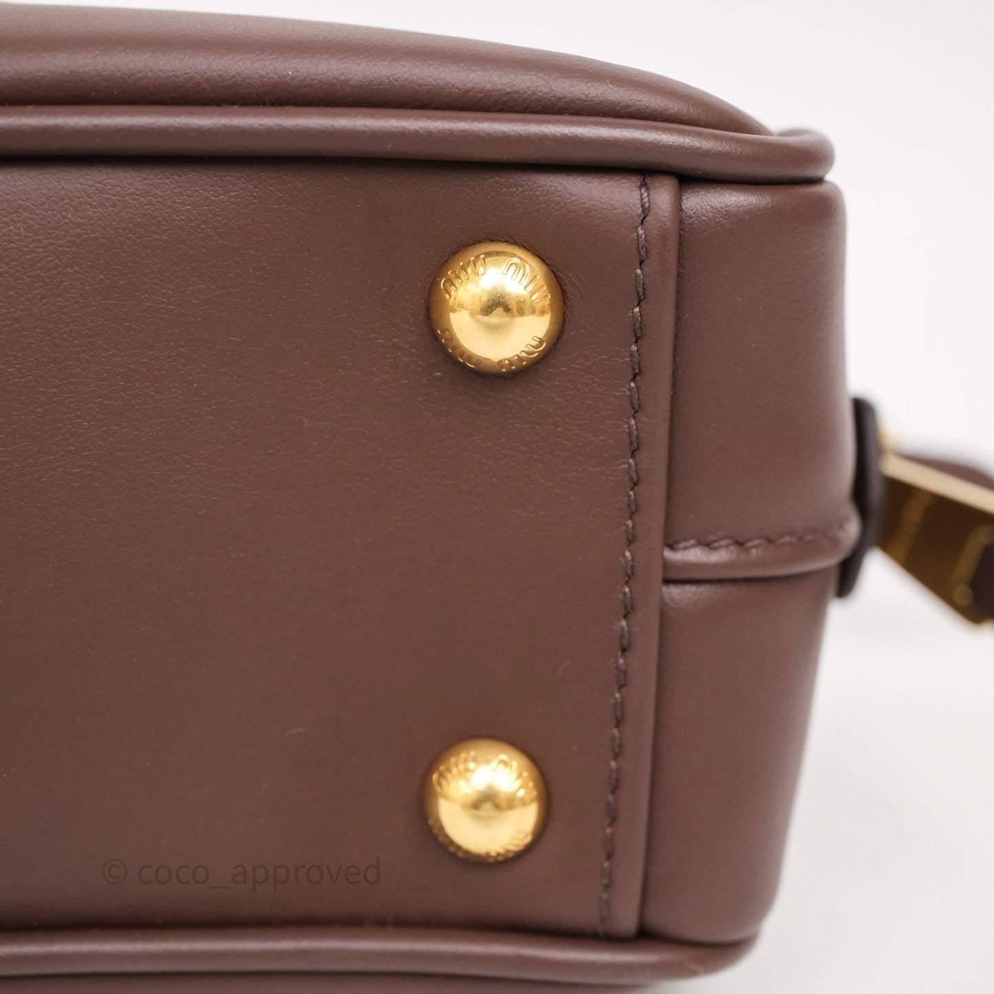 Miu Miu Arcadie Leather Bag Briarwood