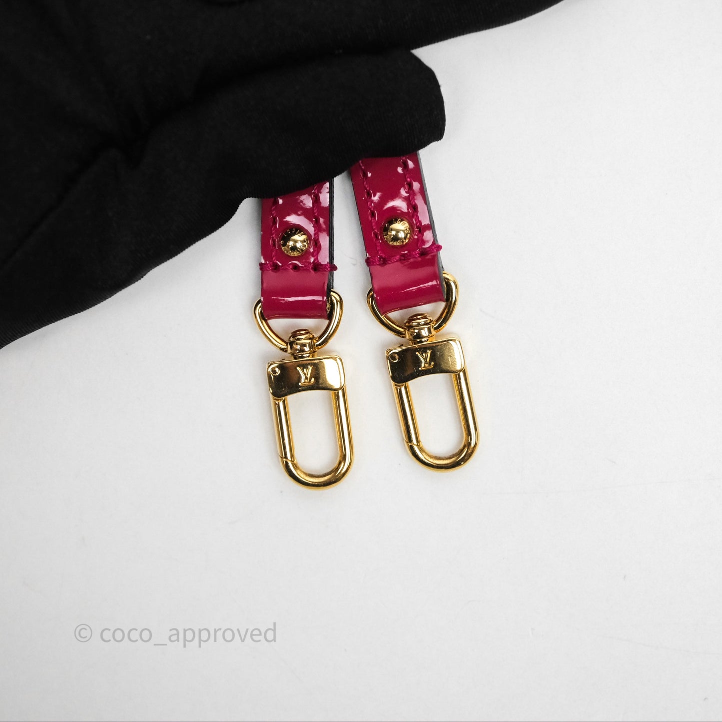 Louis Vuitton Alma BB Red Patent Gold Hardware