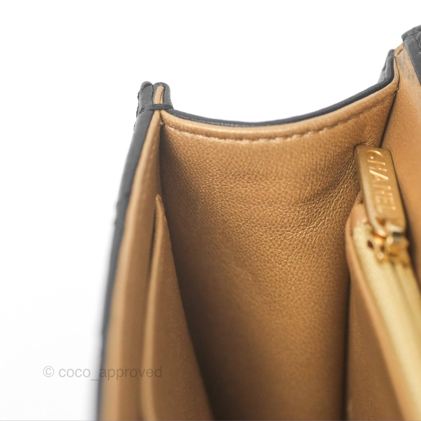 Chanel Small Chic Pearls Flap Quilted Black Goatskin Aged Gold Hardware