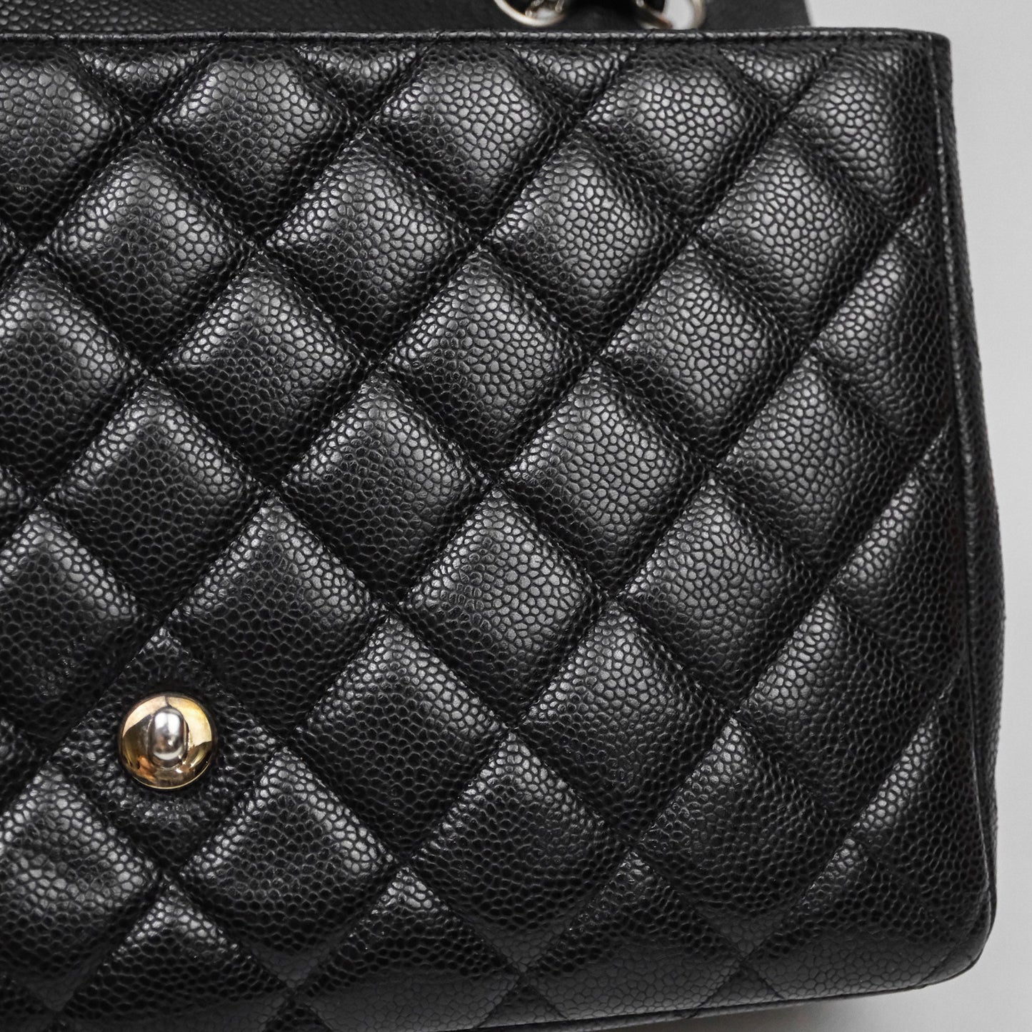 Chanel Jumbo Single Flap Black Caviar Silver Hardware