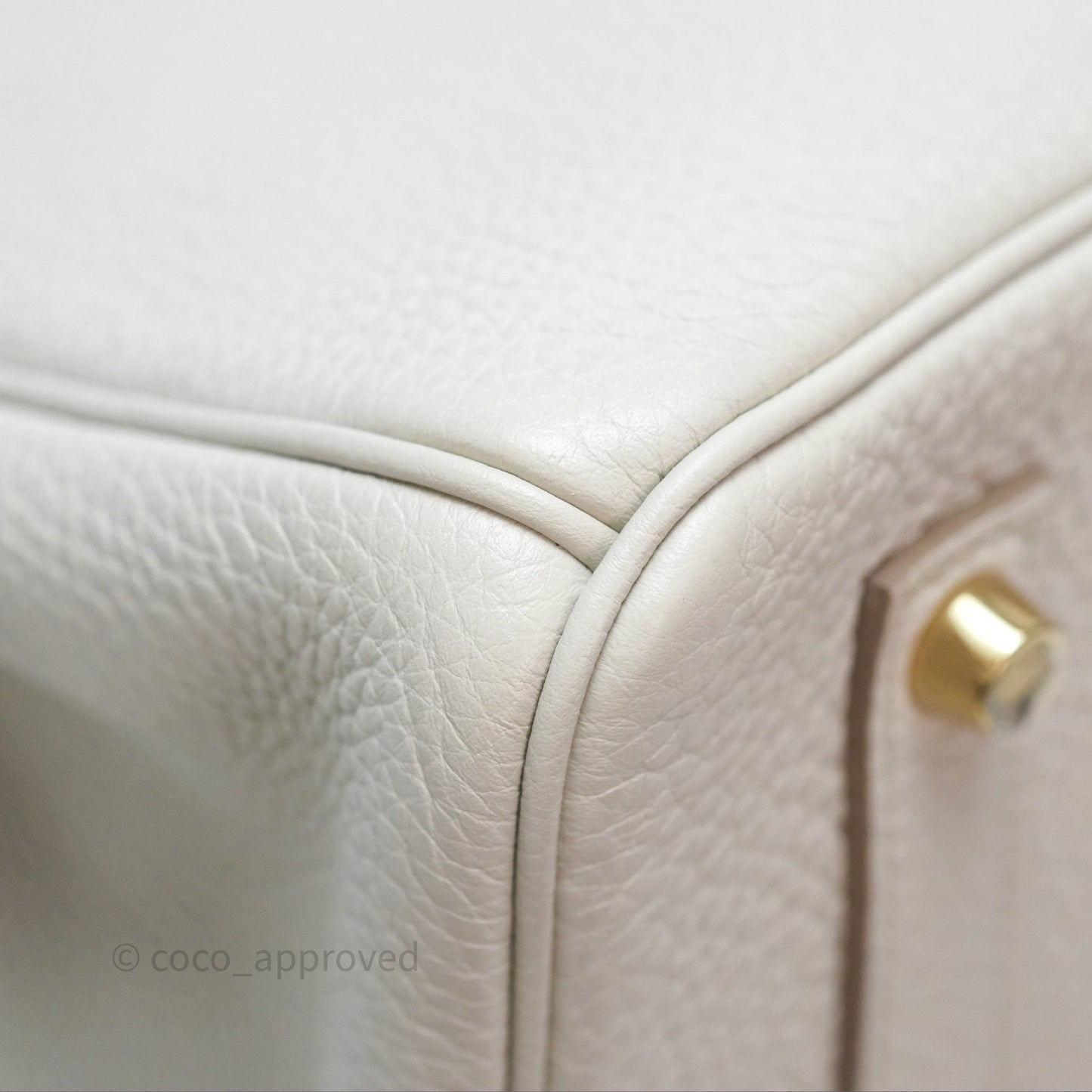 Hermès Retourne Birkin 35 Beton Togo Gold Hardware