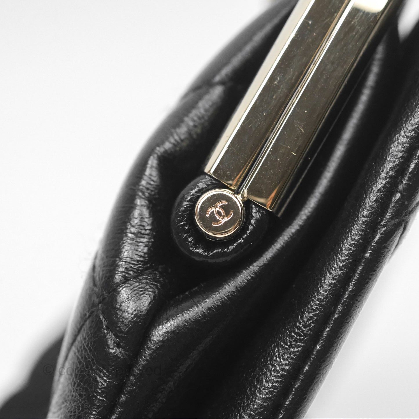 Chanel Clutch on Chain Black Calfskin Gold Hardware