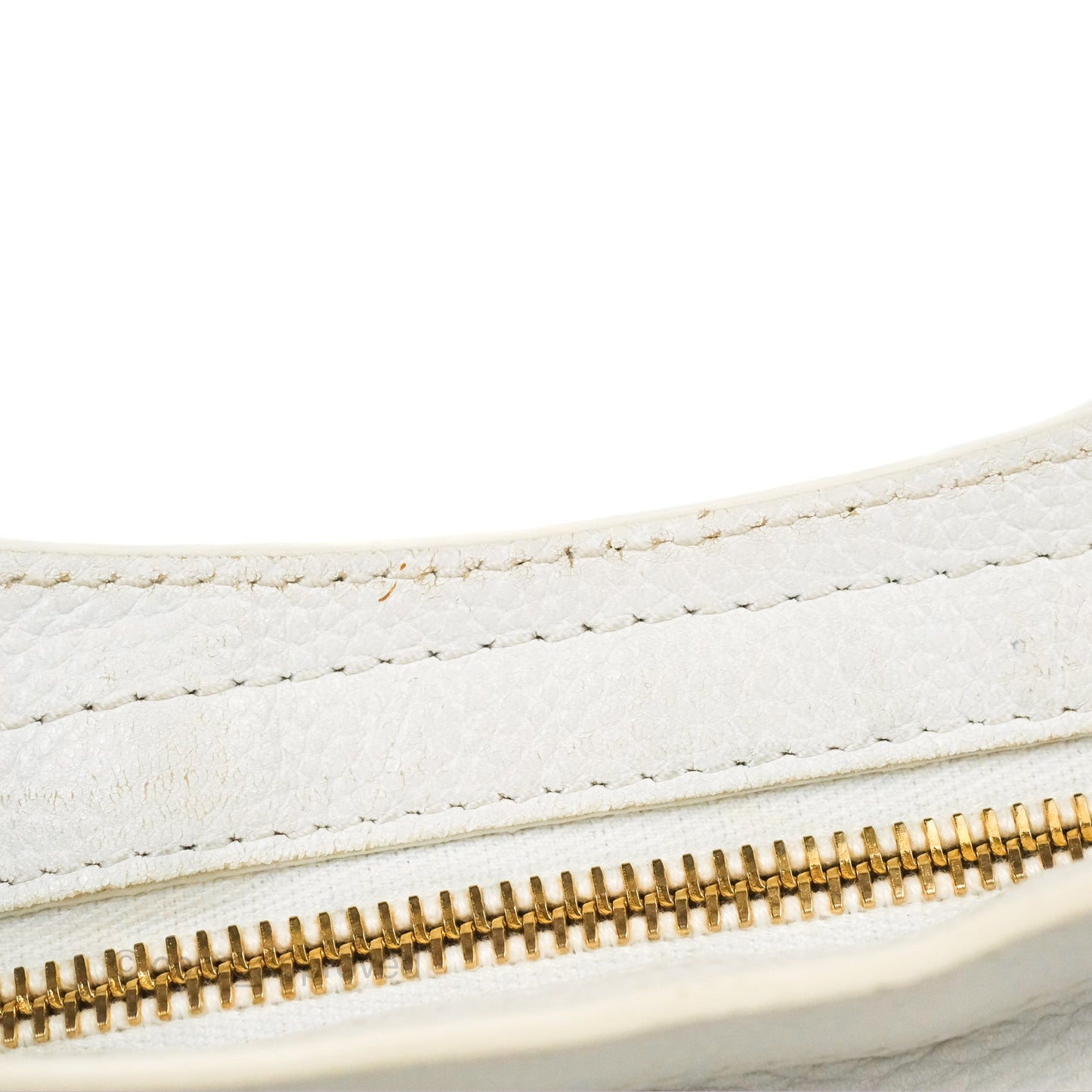 Balenciaga Classic Small City Bag White Aged Calfskin Gold Hardware