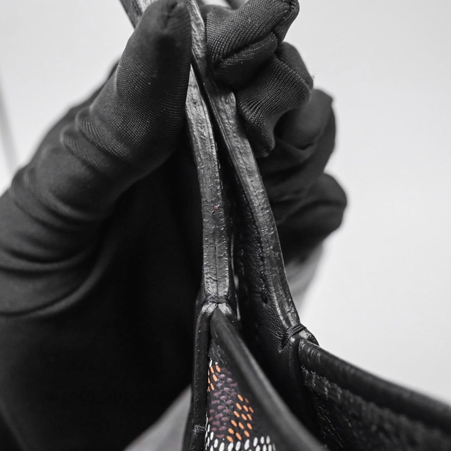 Goyard Anjou Mini Bag Goyardine Canvas Black