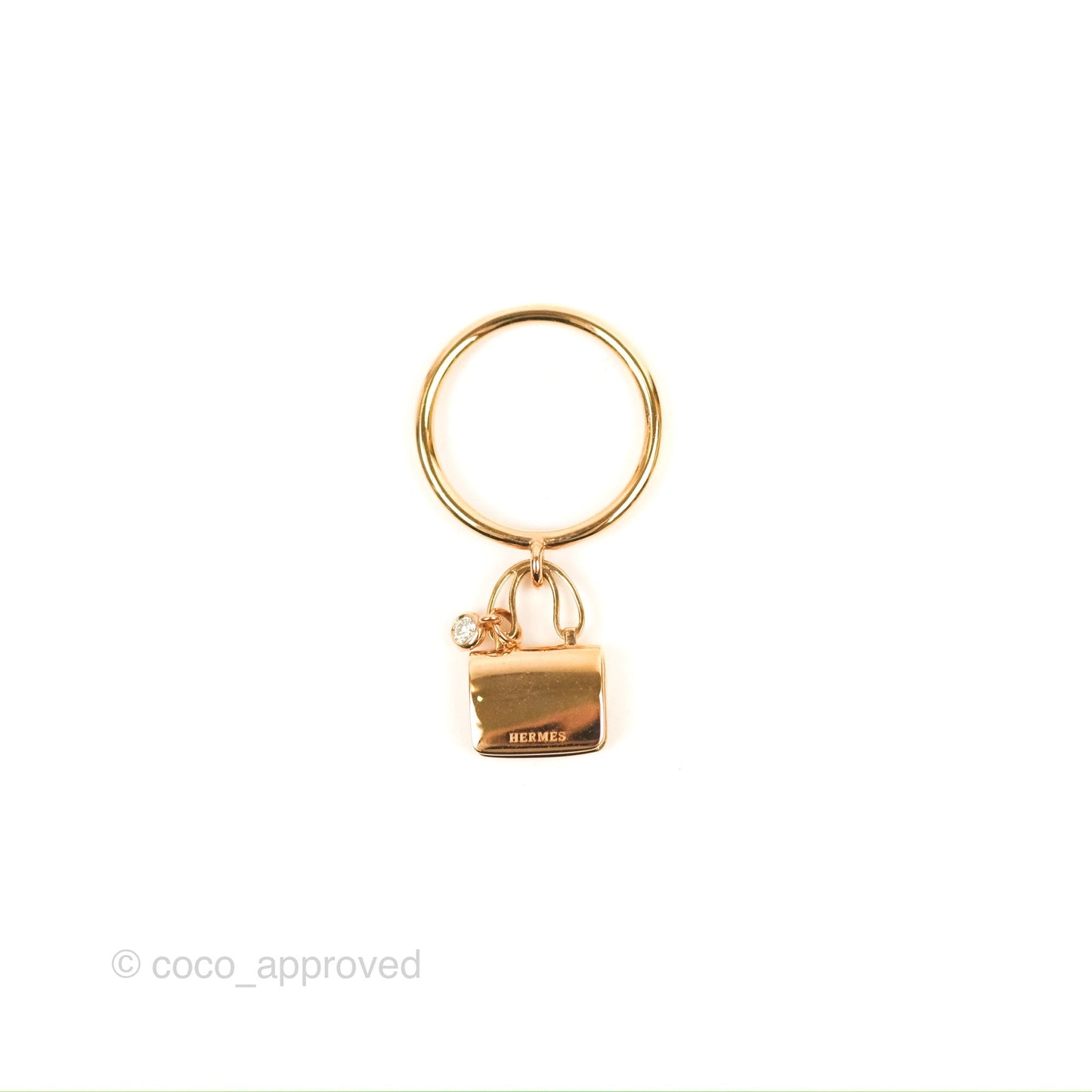 Hermès Amulettes Constance Ring Rose Gold Size 51