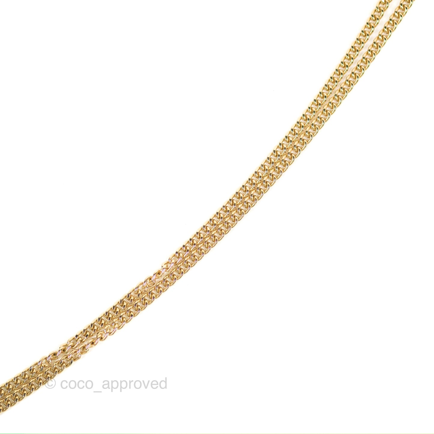 Chanel CC Star Pendant Necklace Gold Tone 23A