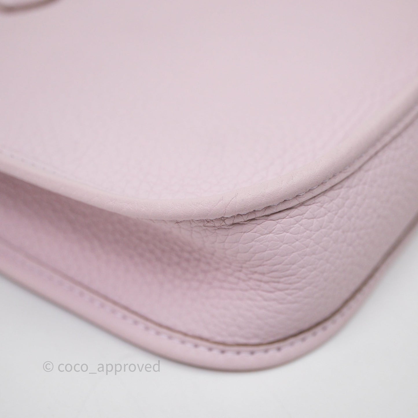 Hermes Mini Evelyne 16 Mauve Pâle 09 Clemence Palladium Hardware