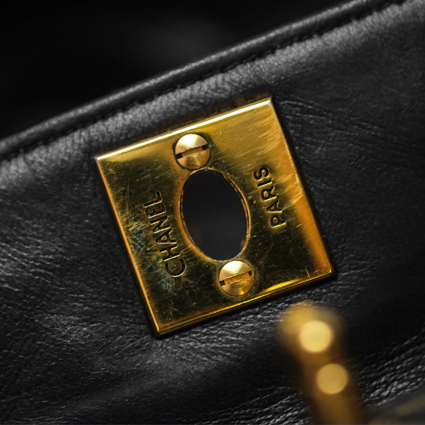 Chanel Vintage CC Duma Backpack Black Lambskin 24K Gold Hardware