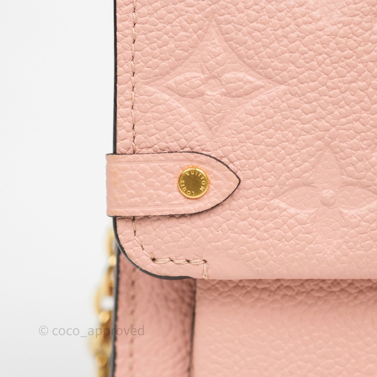 Louis Vuitton Vavin Chain Wallet Rose Poudre Empreinte Monogram