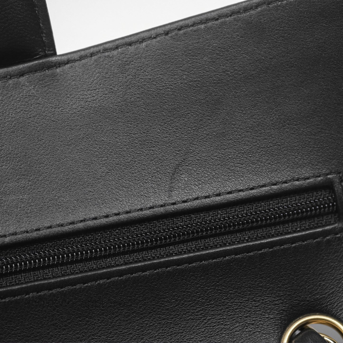 Chanel Small Classic Flap Chevron Black Lambskin Gold Hardware