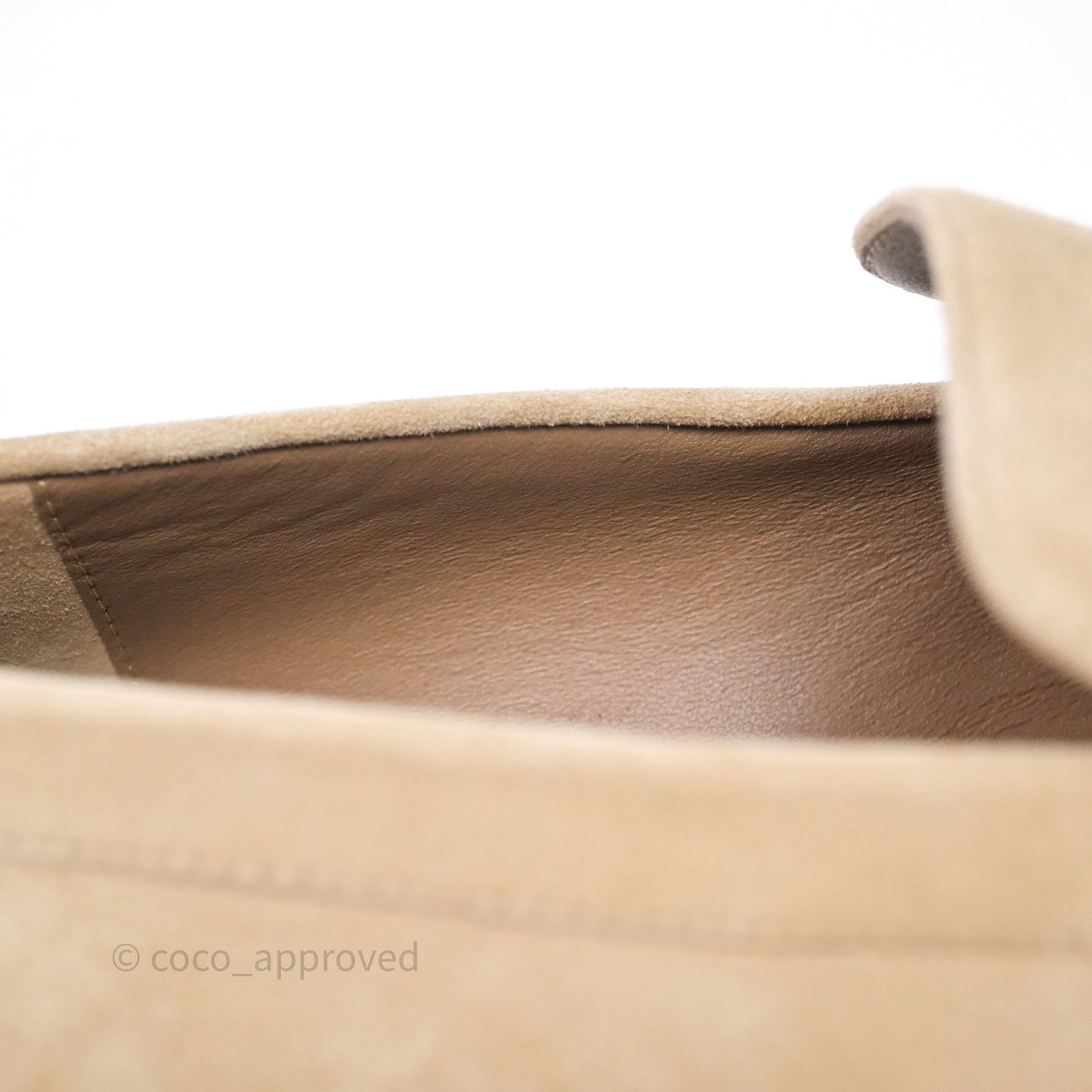 Hermes Faubourg loafer Beige Camel Size 36.5