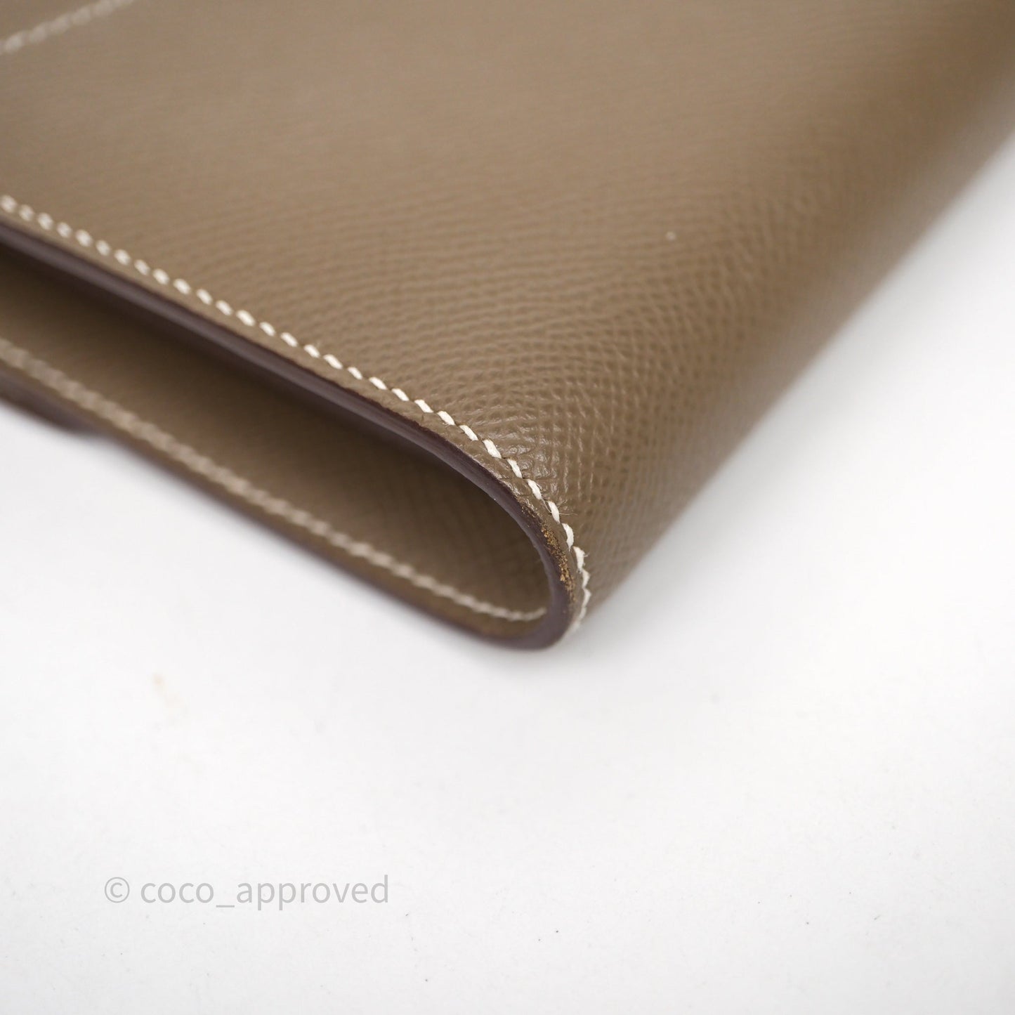 Hermès Constance To Go Wallet Etoupe 18 Epsom Gold Hardware