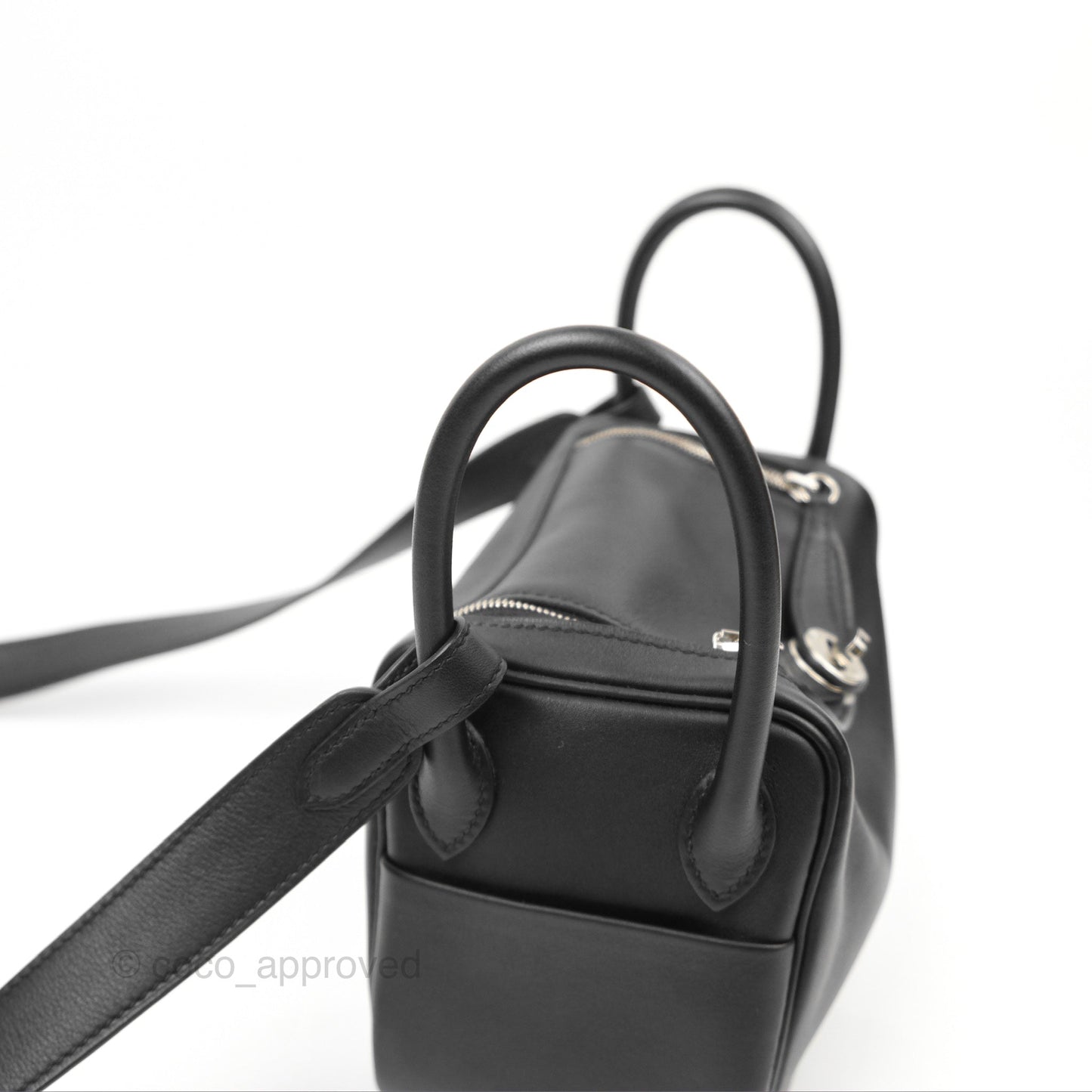 Hermès Mini Lindy 20 Back Swift Palladium Hardware